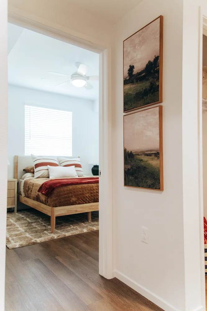 Bedroom by the doorway - Terra Vista Apartments