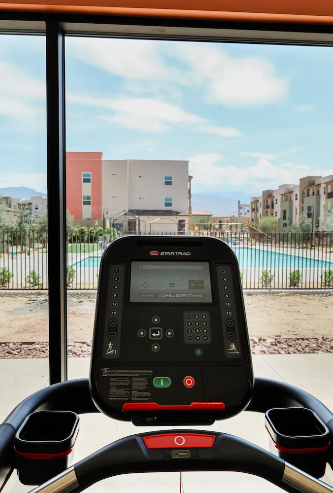 Looking Out the Window on Treadmill - Terra Vista Clubhouse