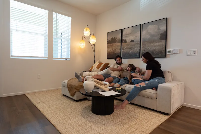 Family Enjoying Terra Vista Living Room