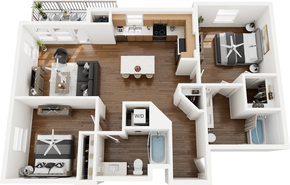 Heritage 2 Bedroom Floor Plan - Terra Vista