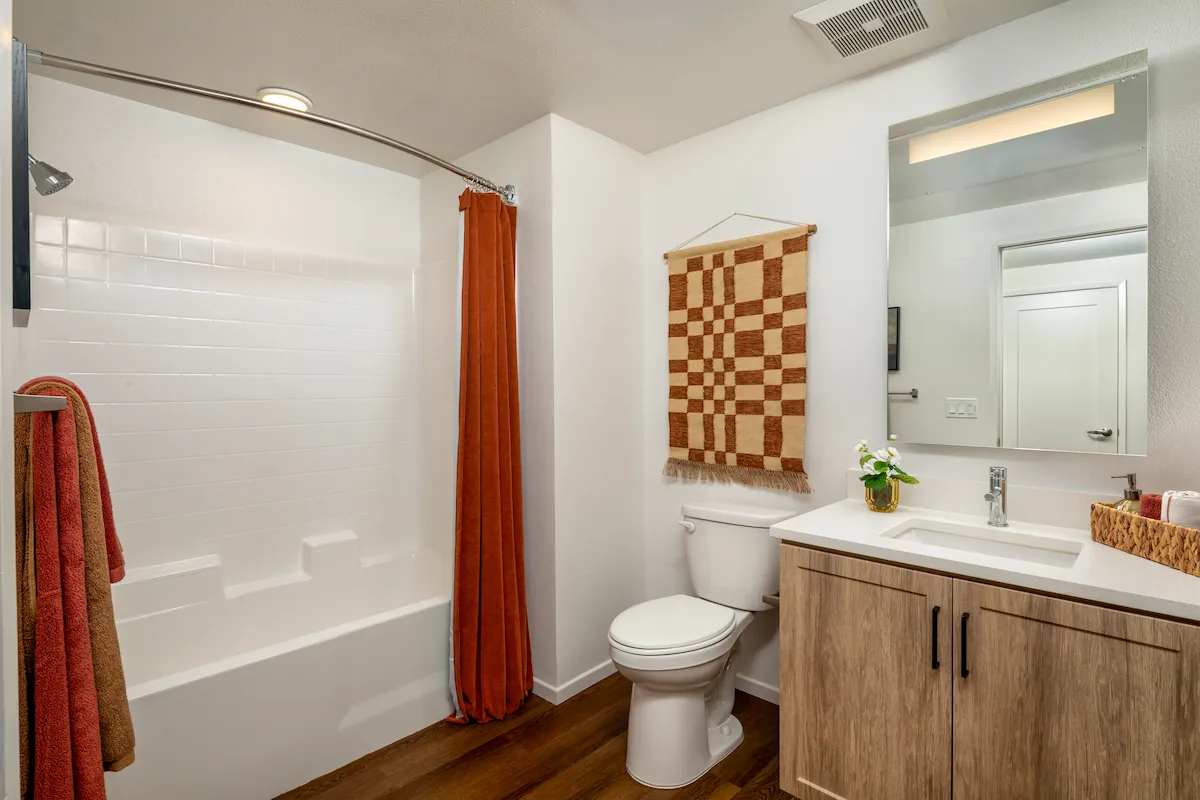 One bedroom apartment master bathroom