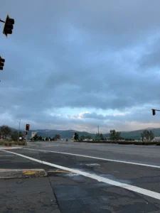 Morning walk near terra vista on a cold morning with blue sky