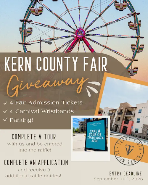 Kern County Fair giveaway flyer banner